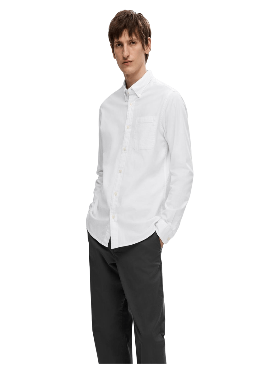 Selected Men Skjorter 16077359_white_L - Bygholm Menswear